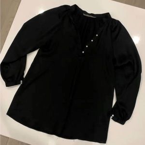 Zara- Black Silk Long Sleeve
